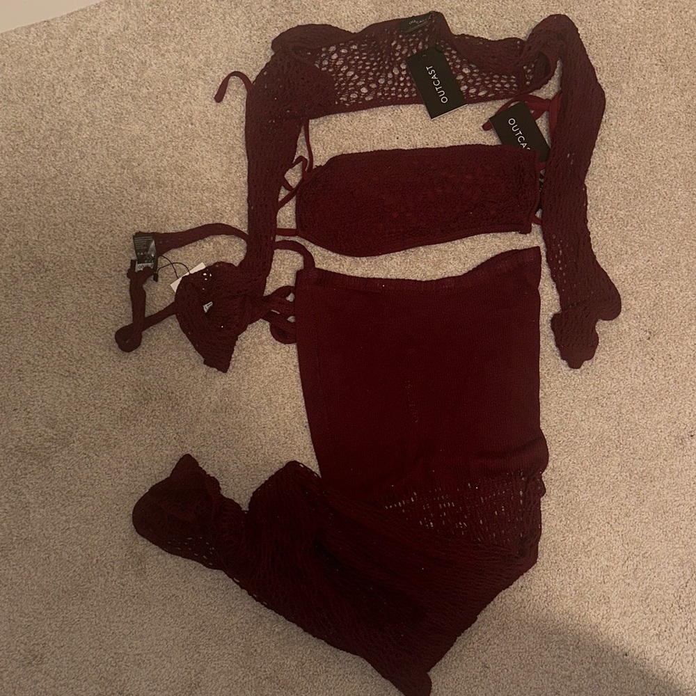 Outcast knit 3 piece set